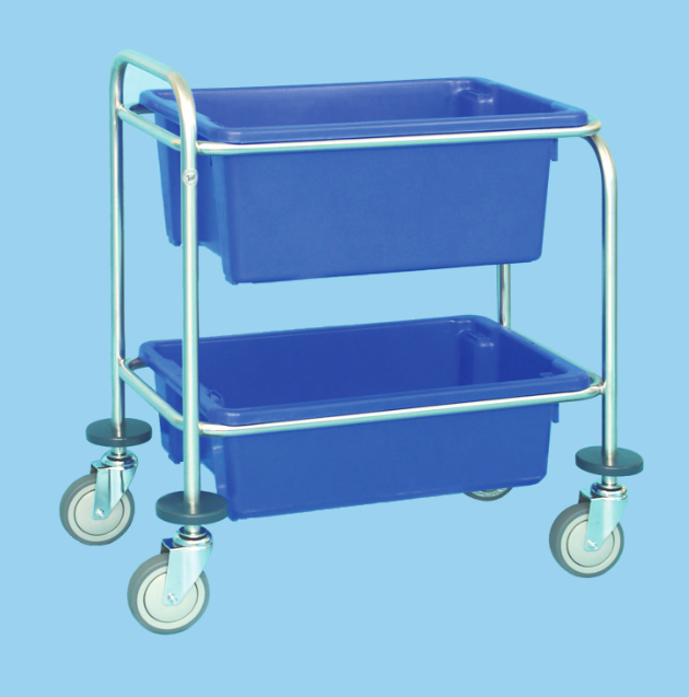 [V311] Utility Trolley With Two Polyethylene Bins