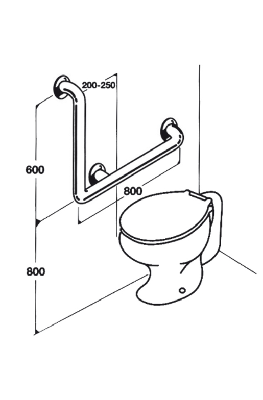 [AC0380] Toilet Rail - Type 03 (Opposite Dimensions)