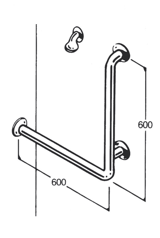 [AC0550] Bath/Shower Rail - Type 17 (Opposite Dimensions)