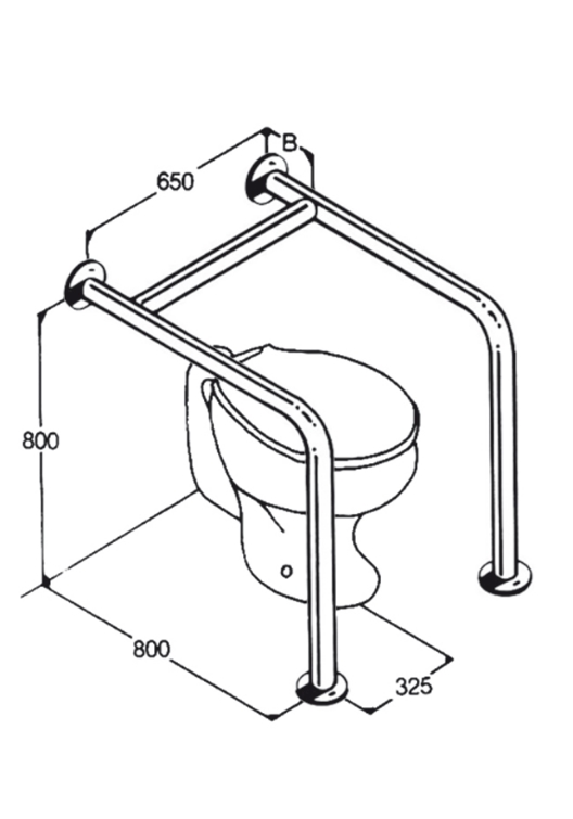 [AC0340] Toilet Rail - Type 10