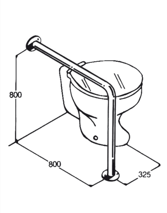 [AC0450] Toilet Rail - Type 08