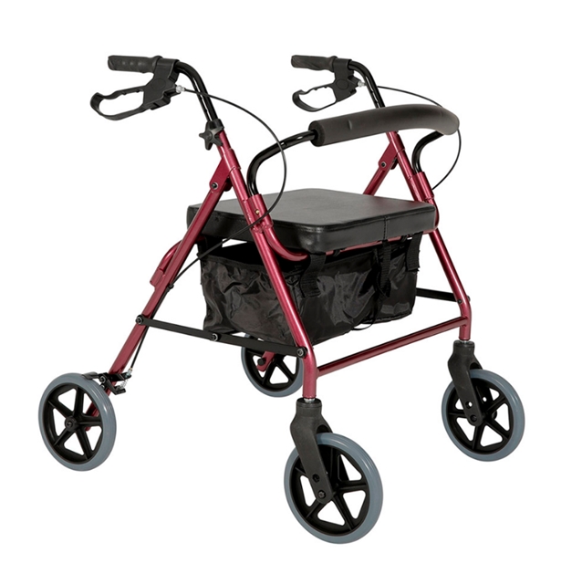 [HF0380] Trekker Heavy Duty Rollator  - Aluminium