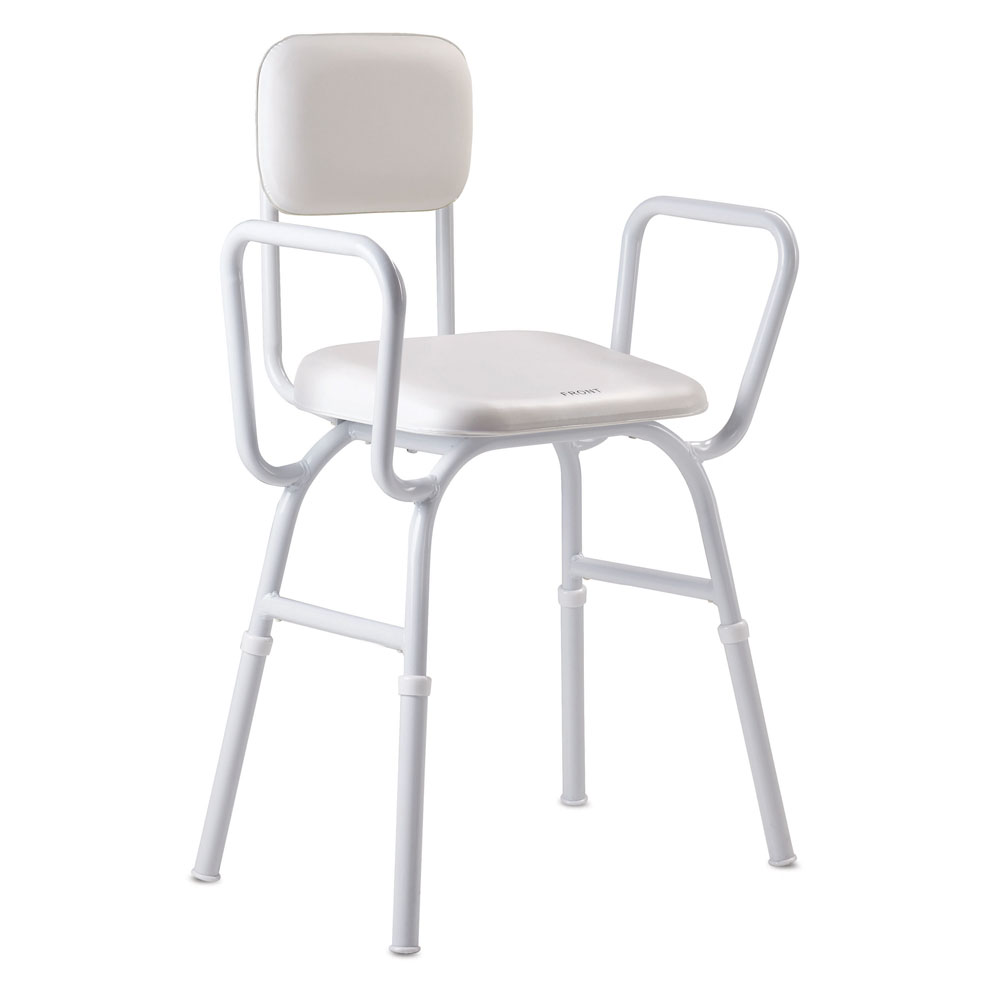 [AG0440] Shower Stool – Padded with Backrest