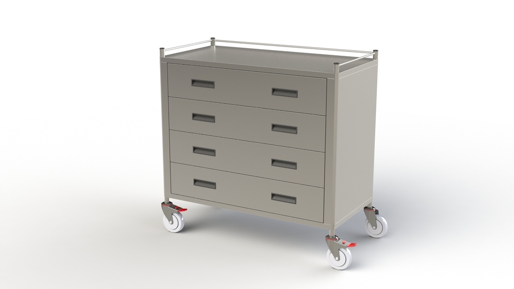 [FD18-4210] Endoscopy Trolley A (Stainless Steel)
