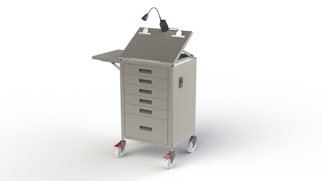 [FP25-5100] ICU Recovery Trolley (Stainless Steel)