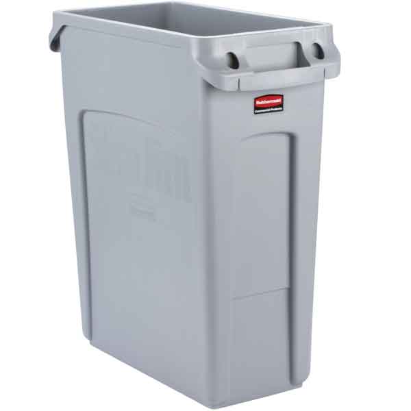 [1955959] Rubbermaid 60L Slim Jim Containers (Black)