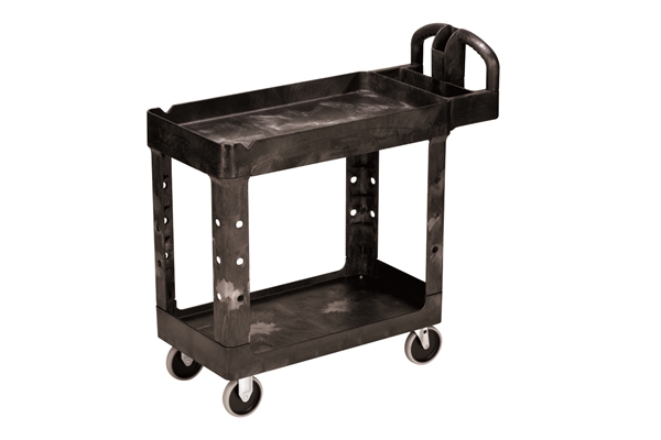 Rubbermaid Utility Cart Small W/Lipped Shelf