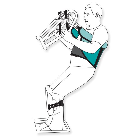 [STK03S-E] Standing Transfer Sling (Small, E-Clip - Buckle Belt)