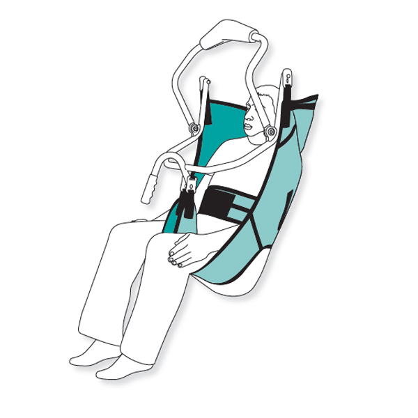 [PC01XS-E] Pivot Care Sling with E- Clip Buckle (Extra Small, Fabric)