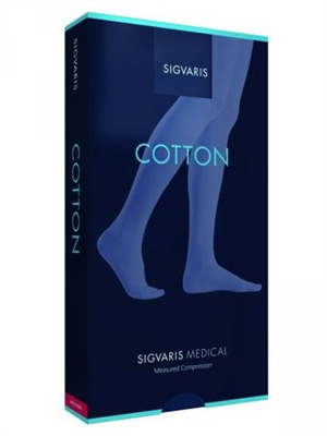 SIGVARIS COTTON THIGH (A-G) WITH WAIST ATTACHMENT CLASS 1 (18-21 MMHG)