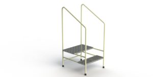 Step Stool with Twin Handrails