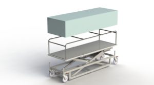 Electric Lift Mortuary Trolley