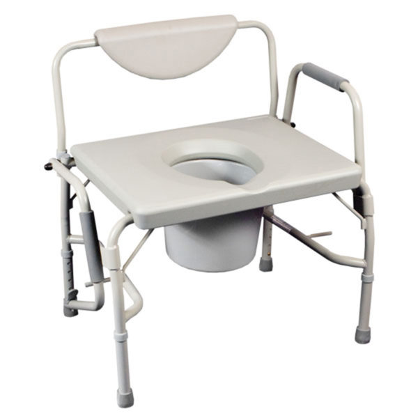 Bariatric Drop Arm Commode/Over Toilet Aid