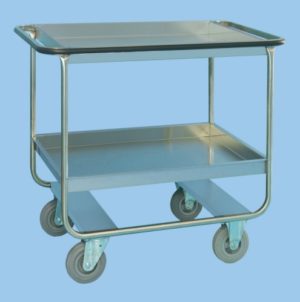 Clearing Trolley With Two Deep Trays
