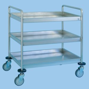 Service/Clearing Trolley With Three Deep Trays