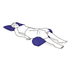 Alternative view of Askle Sante Cylindrical Microbead Cushion