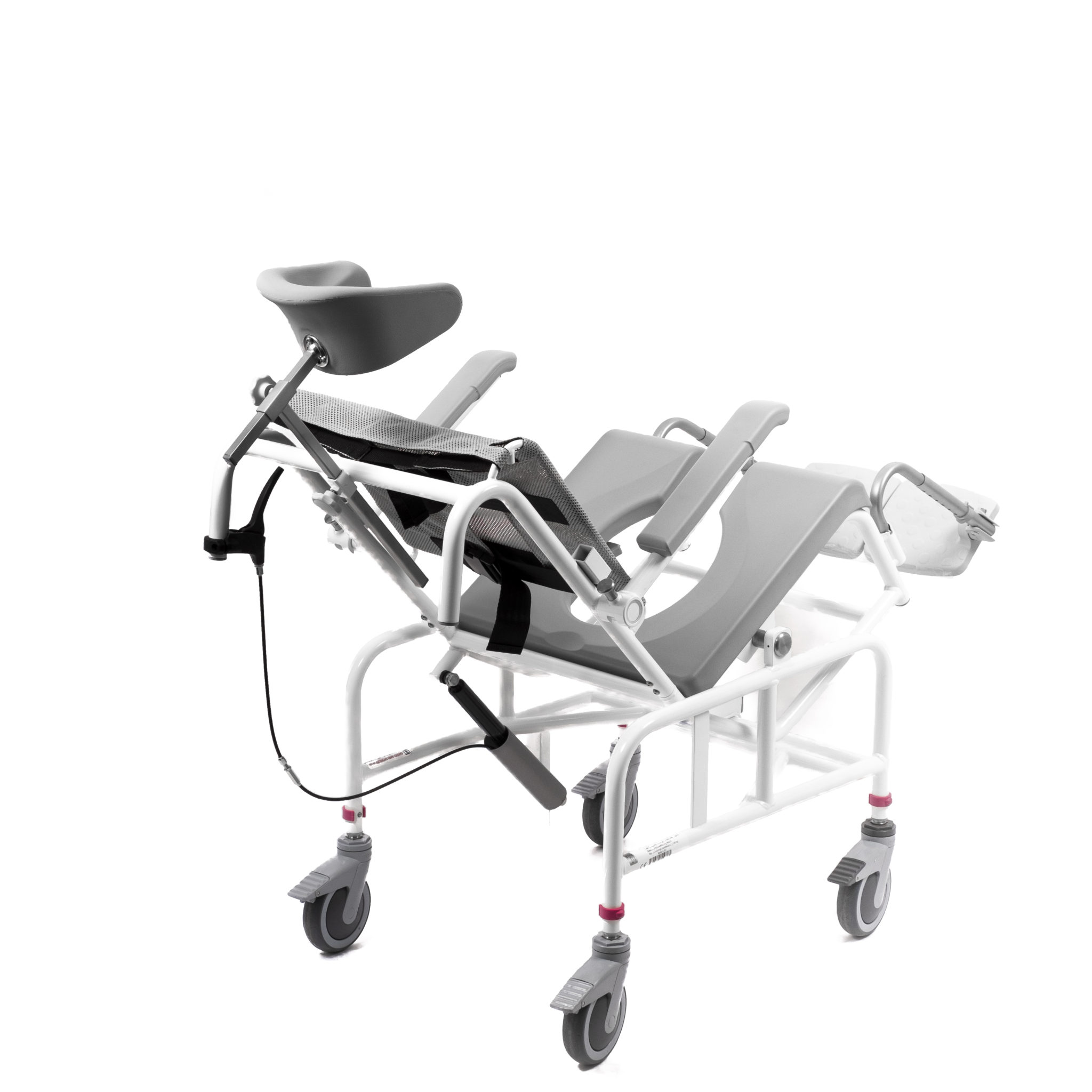 Mobile Tilt in Space Shower Commode Safety & Mobility