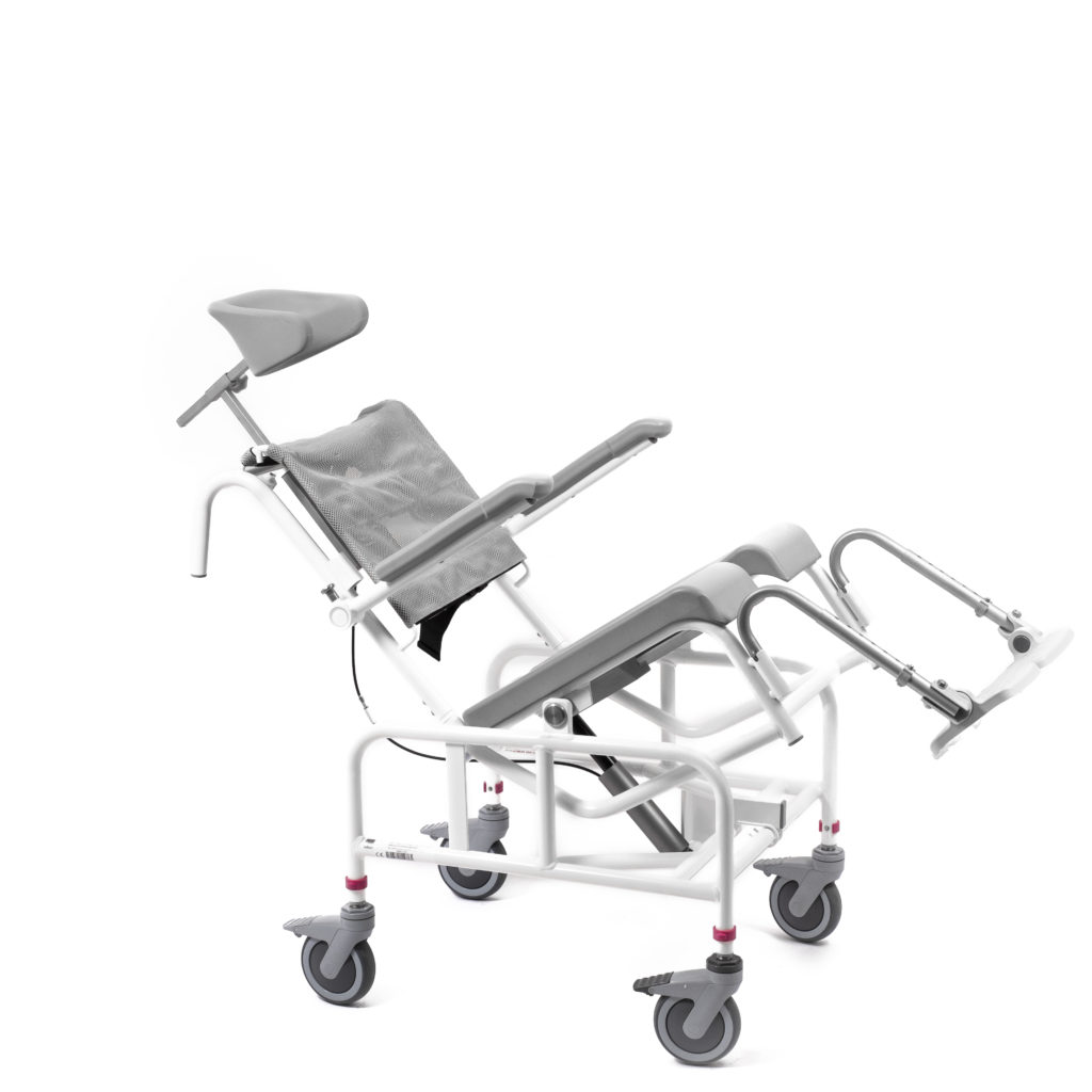 Mobile Tilt in Space Shower Commode Safety & Mobility