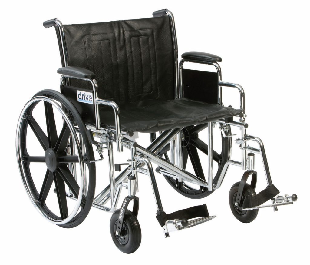 Heavy Duty, ExtraWide Self Propelled Wheelchair Safety & Mobility