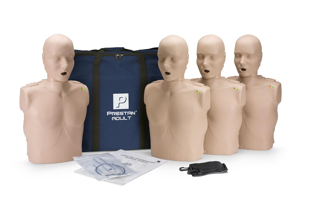 PRESTAN Professional Adult Manikin with CPR Feedback – 4-Pack