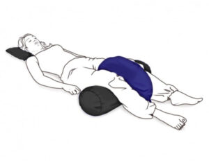 Alternative view of Askle Sante Half Moon Microbead Cushion