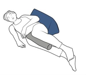 Alternative view of Askle Sante Triangular Microbead Cushion