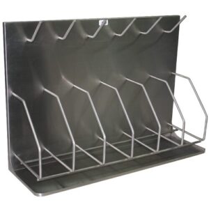 6 Bedpan & 6 Bottle Rack